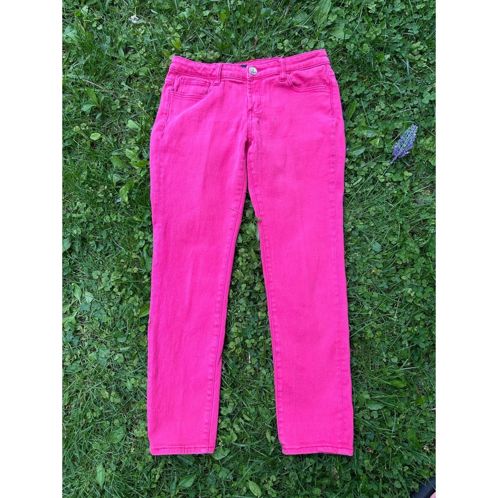 Vibrant Pink La Scala USA Women's Jeans‎ With Embellishments Sz. L